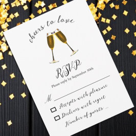 Bröllopning för ost till Kärlek Champagne Glass OSA Kort