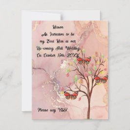 Brölloport för bästa man-begäran inbjudningar