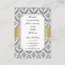 Brölloport för guld-dammens bröllopskort