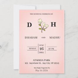 Brölloport för vintage stil inbjudningar