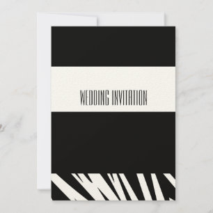 Brölloport för zebra-design inbjudningar