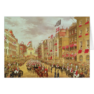 Bröllopprocession av Edward, Prince av Wales Hälsningskort