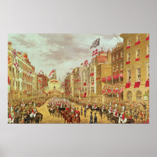 Bröllopprocession av Edward, Prince av Wales Poster