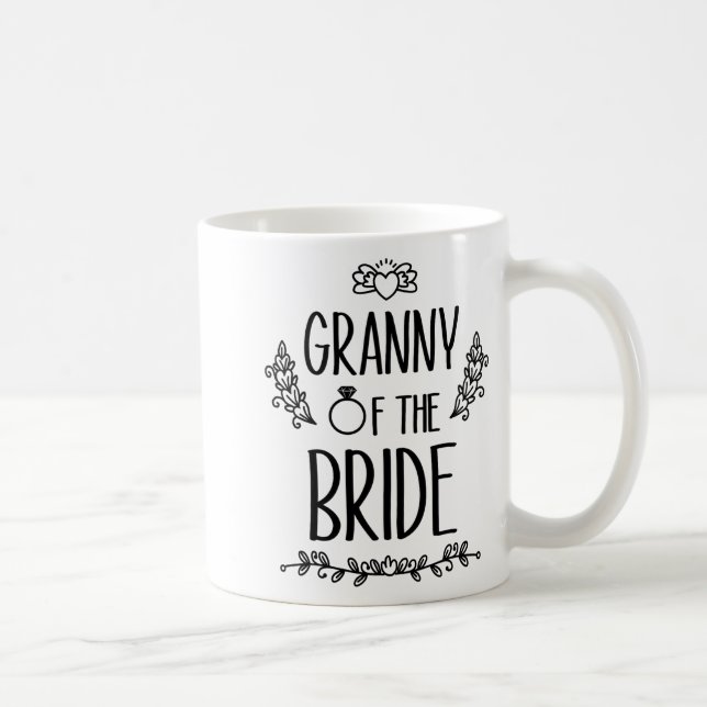 Brolloppsfest Brudens Mormor Familj  Kaffemugg (Höger)