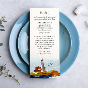 Brölloprogram vid havet kort