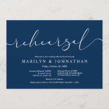 Brölloprovet och middagen, modern minimalism