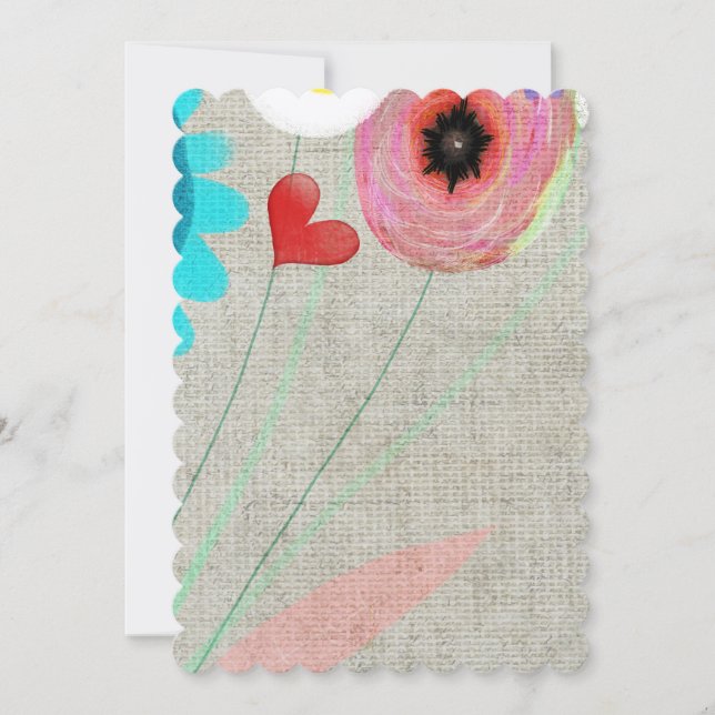 Bröllops Bord nummer Inbjudningar (Framsida)