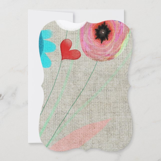 Bröllops Bordnummer Inbjudningar (Framsida)