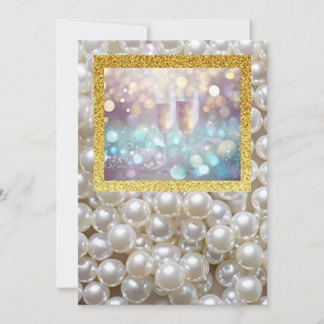 Bröllops- eller förlovningskort, platt storlek: 13 inbjudningar (Framsida)