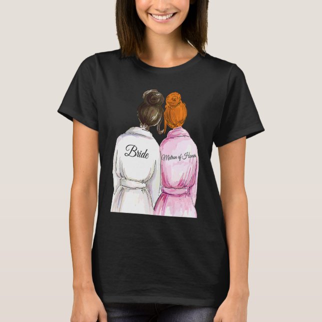 Bröllops- och brudslöjspresent Matrone of Honour 2 T Shirt (Framsida)