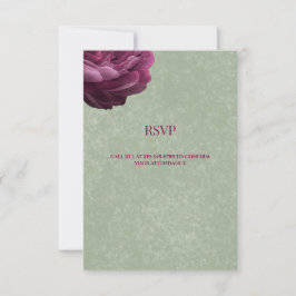 Bröllops-RSVP-kort | Sälja Grönt Svarskort OSA Kort