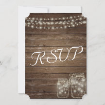 Bröllops-svar Elegant Rustika Ljus i Murarljus