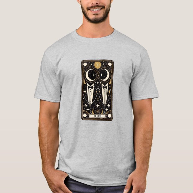 Bröllops Tarot Brudar T Shirt (Framsida)