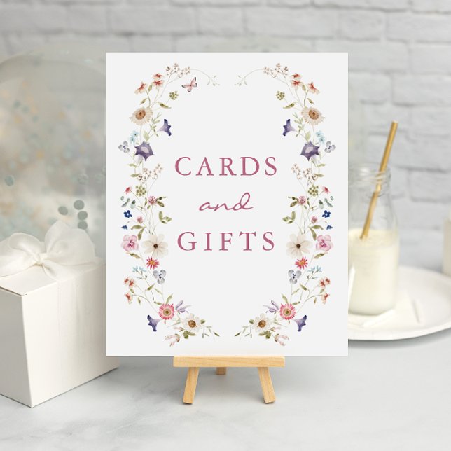Bröllops Tea Affisch Kort Och Gåvor (Elegant Floral Cards and Gifts Bridal Tea Party Poster by Painted Paperie
)