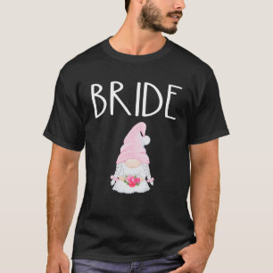 Bröllops Tomte Brud Engagerad Bridal Shower Party T Shirt