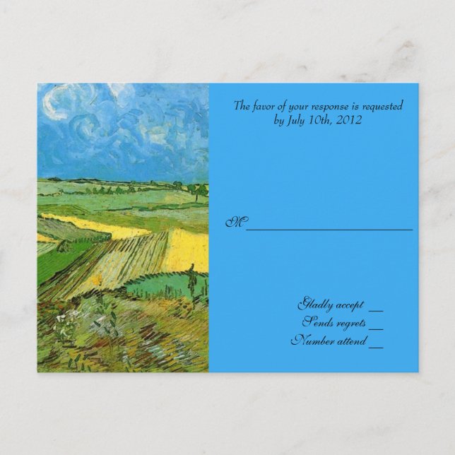 bröllopsacceptkort inbjudan vykort (Framsida)