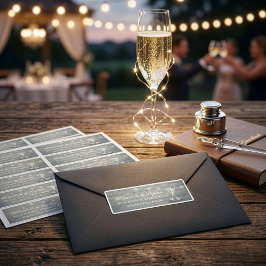 Bröllopsadress Champagneglas Trädgårdsbelysning Klistermärken