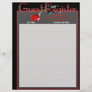 Bröllopsalbum Guestbook-sidor