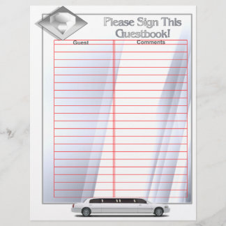 Bröllopsalbum Guestbook-sidor (Loose-löv-infogning