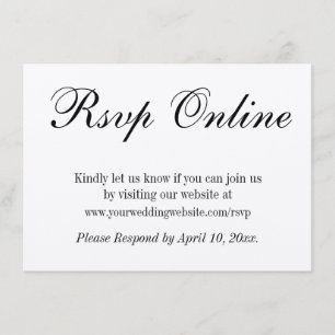 Bröllopsanmälan online Enkel Elegant Kraftpapper Tilläggskort