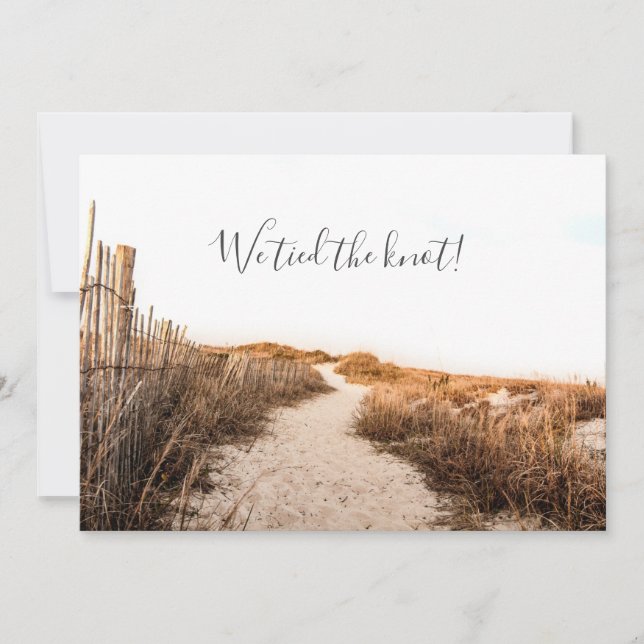 Bröllopsannons Sanddyner Inbjudningar (Framsida)