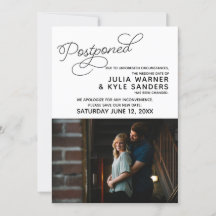 Bröllopsannonsering uppskjuten