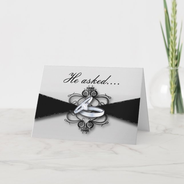 bröllopsband förlovningsannons han friade meddelande (Framsida)