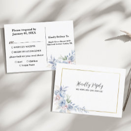 Bröllopsbekräftelse vykort från Blommig lista