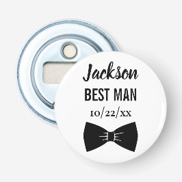 Bröllopsbestman Sällskapsfest Svart Bow Tie Flasköppnare