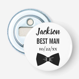 Bröllopsbestman Sällskapsfest Svart Bow Tie Flasköppnare