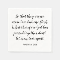 Bröllopsbibelvers Mattheus 19:6