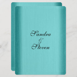 Bröllopsbjudan Teal Blue Inbjudningar