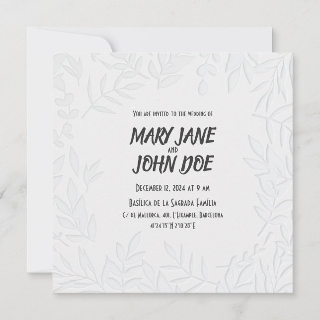 Bröllopsbjudan till advokater inbjudningar (Framsida)