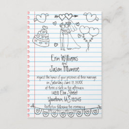 Bröllopsbjudan till bärbara datorer inbjudningar