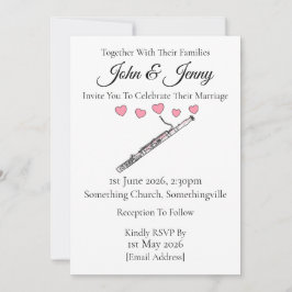 Bröllopsbjudan till baskiska musiker inbjudningar