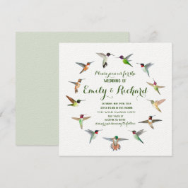 Bröllopsbjudan till Hummingbird Inbjudningar