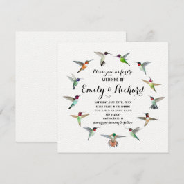 Bröllopsbjudan till Hummingbird Inbjudningar