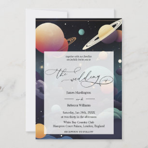 Bröllopsbjudande design av Galactic Dreams Inbjudningar