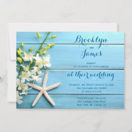 Bröllopsbjudanden med orkidéer inbjudningar