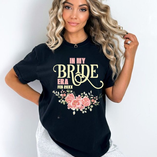 Bröllopsblommig Brud att bli Bröllopsdusch T Shirt (Skapare uppladdad)