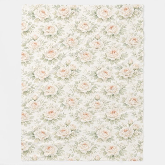 Bröllopsblommig mönster fleecefilt (Framsidan)