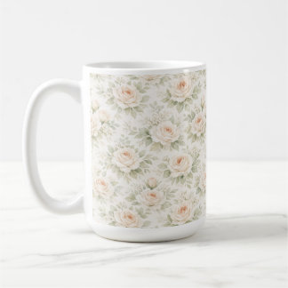 Bröllopsblommig mönster kaffemugg