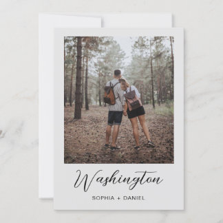 Bröllopsbordnummer med fotomall inbjudningar