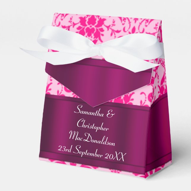 Bröllopsbröllop för Rosa Presentaskar (Framsidan Sidan)