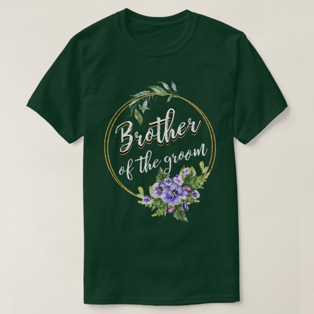Bröllopsbror Bröllop Bachelorfest Bröder T Shirt (Design framsida)