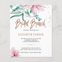 Bröllopsbrunch chic blomsterlig bröllopsdusch inbj