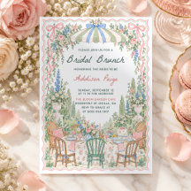 Bröllopsbrunch i blomsterträdgården