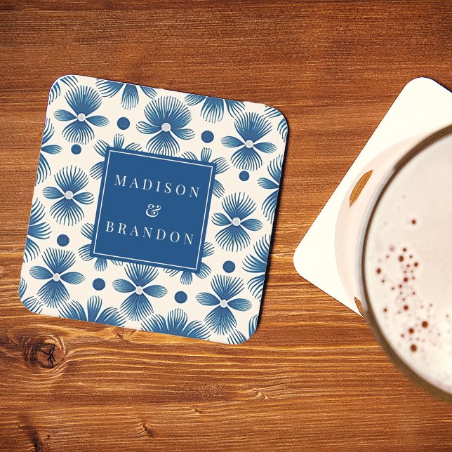 Bröllopsbuketter i mitten av århundradet | Fullt S Underlägg Papper Kvadrat (Skapare uppladdad)