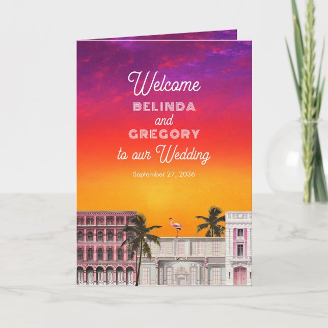 Bröllopsceremoniordning för Miami Beach Rainbow Ro Program (Framsida)