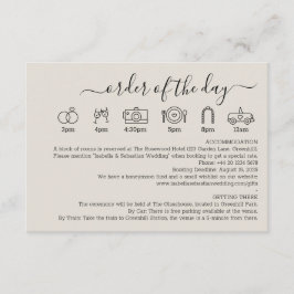 Bröllopscrème Detaljer Dagens Ordning Tilläggskort